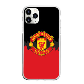 Чехол для iPhone 11 Pro матовый с принтом Manchester United 2018 Paints в Петрозаводске, Силикон |  | fc | manchester united | манчестер юнайтед | спорт | спортивные | фк | футбол