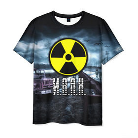 Мужская футболка 3D с принтом S.T.A.L.K.E.R. - И.В.А.Н. в Петрозаводске, 100% полиэфир | прямой крой, круглый вырез горловины, длина до линии бедер | stalker | ванька | ваня | иван | имя | припять | радиация | сталкер | чернобыль