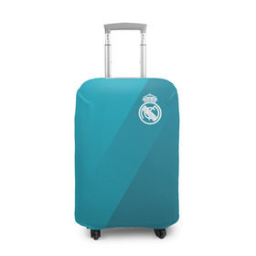 Чехол для чемодана 3D с принтом Real Madrid 2018 Элитная форма в Петрозаводске, 86% полиэфир, 14% спандекс | двустороннее нанесение принта, прорези для ручек и колес | fc | real madrid | реал мадрид | спорт | спортивные | фк | футбол