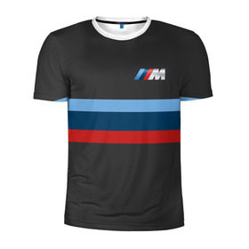 Мужская футболка 3D спортивная с принтом BMW 2018 M Sport в Петрозаводске, 100% полиэстер с улучшенными характеристиками | приталенный силуэт, круглая горловина, широкие плечи, сужается к линии бедра | bmw | автомобиль | автомобильные | бмв | машины