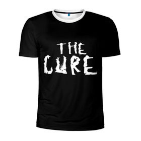 Мужская футболка 3D спортивная с принтом The Cure в Петрозаводске, 100% полиэстер с улучшенными характеристиками | приталенный силуэт, круглая горловина, широкие плечи, сужается к линии бедра | robert smith | rock band | the cure | uk | британия | роберт смит | рок группа