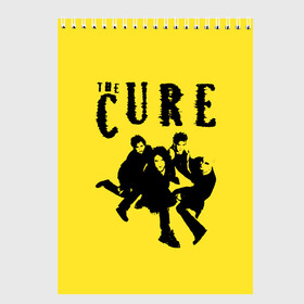 Скетчбук с принтом The Cure в Петрозаводске, 100% бумага
 | 48 листов, плотность листов — 100 г/м2, плотность картонной обложки — 250 г/м2. Листы скреплены сверху удобной пружинной спиралью | robert smith | rock band | the cure | uk | британия | роберт смит | рок группа