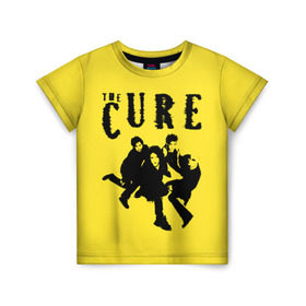 Детская футболка 3D с принтом The Cure в Петрозаводске, 100% гипоаллергенный полиэфир | прямой крой, круглый вырез горловины, длина до линии бедер, чуть спущенное плечо, ткань немного тянется | Тематика изображения на принте: robert smith | rock band | the cure | uk | британия | роберт смит | рок группа