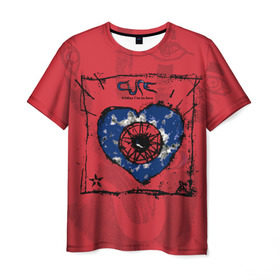 Мужская футболка 3D с принтом The Cure в Петрозаводске, 100% полиэфир | прямой крой, круглый вырез горловины, длина до линии бедер | robert smith | rock band | the cure | uk | британия | роберт смит | рок группа