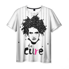 Мужская футболка 3D с принтом The Cure в Петрозаводске, 100% полиэфир | прямой крой, круглый вырез горловины, длина до линии бедер | Тематика изображения на принте: robert smith | rock band | the cure | uk | британия | роберт смит | рок группа