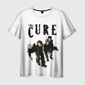 Мужская футболка 3D с принтом The Cure в Петрозаводске, 100% полиэфир | прямой крой, круглый вырез горловины, длина до линии бедер | 