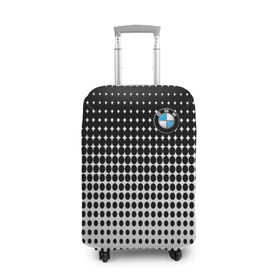 Чехол для чемодана 3D с принтом BMW 2018 Black and White IV в Петрозаводске, 86% полиэфир, 14% спандекс | двустороннее нанесение принта, прорези для ручек и колес | bmw | автомобильные | бмв | машины