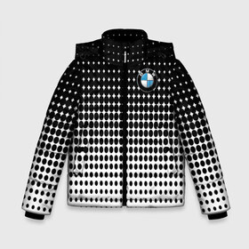 Зимняя куртка для мальчиков 3D с принтом BMW 2018 Black and White IV в Петрозаводске, ткань верха — 100% полиэстер; подклад — 100% полиэстер, утеплитель — 100% полиэстер | длина ниже бедра, удлиненная спинка, воротник стойка и отстегивающийся капюшон. Есть боковые карманы с листочкой на кнопках, утяжки по низу изделия и внутренний карман на молнии. 

Предусмотрены светоотражающий принт на спинке, радужный светоотражающий элемент на пуллере молнии и на резинке для утяжки | Тематика изображения на принте: bmw | автомобильные | бмв | машины