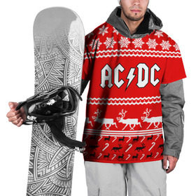 Накидка на куртку 3D с принтом Праздничный AC/DC в Петрозаводске, 100% полиэстер |  | Тематика изображения на принте: ac dc | acdc |   снежинки | ангус янг | ас дс | асдс | крис слэйд | новогодний | новый год | рождество | стиви янг | эксл роуз