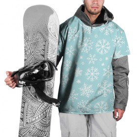 Накидка на куртку 3D с принтом Мелодия Рождества в Петрозаводске, 100% полиэстер |  | новый год | снег | снежинки