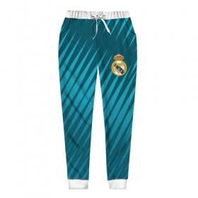 Женские брюки 3D с принтом Real Madrid 2018 Sportwear в Петрозаводске, полиэстер 100% | прямой крой, два кармана без застежек по бокам, с мягкой трикотажной резинкой на поясе и по низу штанин. В поясе для дополнительного комфорта — широкие завязки | 