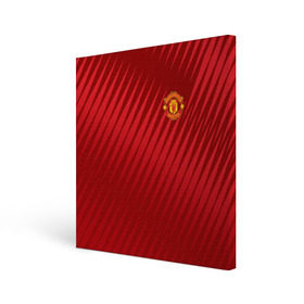 Холст квадратный с принтом Manchester United Sportwear в Петрозаводске, 100% ПВХ |  | emirates | fc | manchester united | геометрия | манчестер юнайтед | спорт | футбол | футбольный клуб | эмблема