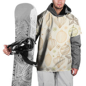 Накидка на куртку 3D с принтом Ёлка в гости зовет! в Петрозаводске, 100% полиэстер |  | ёлочные шары | ёлочный шар | игрушки | новый год снег | снежинки