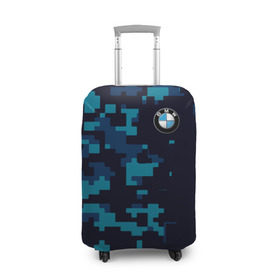 Чехол для чемодана 3D с принтом BMW Military Sport в Петрозаводске, 86% полиэфир, 14% спандекс | двустороннее нанесение принта, прорези для ручек и колес | bmw | автомобильные | бмв | машины