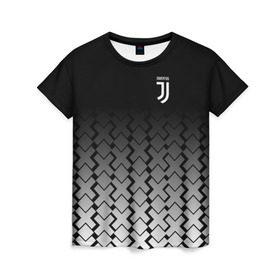 Женская футболка 3D с принтом Juventus 2018 X Sport в Петрозаводске, 100% полиэфир ( синтетическое хлопкоподобное полотно) | прямой крой, круглый вырез горловины, длина до линии бедер | fc | juventus | спорт | спортивные | фк | футбол | ювентус