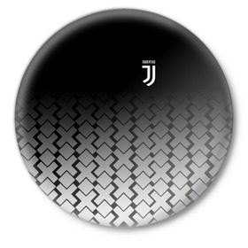 Значок с принтом Juventus 2018 X Sport в Петрозаводске,  металл | круглая форма, металлическая застежка в виде булавки | fc | juventus | спорт | спортивные | фк | футбол | ювентус