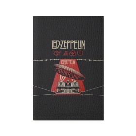Обложка для паспорта матовая кожа с принтом Led Zeppelin в Петрозаводске, натуральная матовая кожа | размер 19,3 х 13,7 см; прозрачные пластиковые крепления | led | led zeppelin | блюз | группа | джимми пейдж | джон генри бонэм | джон пол джонс | лед зепелен | лед зеппелин | метал | роберт плант | рок | тяжелый | фолк | хард | хардрок | хеви | хевиметал
