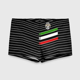 Детские купальные плавки 3D с принтом Juventus 2018 Италия в Петрозаводске, Полиэстер 85%, Спандекс 15% | Слитный крой, подклад по переду изделия, узкие бретели | fc | juventus | спорт | спортивные | фк | футбол | ювентус