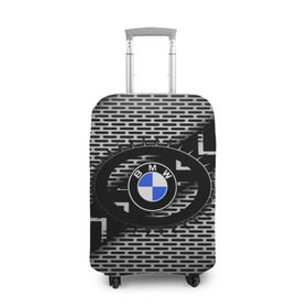 Чехол для чемодана 3D с принтом BMW Carboniferous 2018 в Петрозаводске, 86% полиэфир, 14% спандекс | двустороннее нанесение принта, прорези для ручек и колес | abstraction | carboniferous | карбон | текстуры