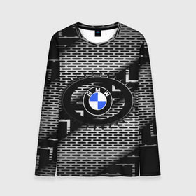 Мужской лонгслив 3D с принтом BMW Carboniferous 2018 в Петрозаводске, 100% полиэстер | длинные рукава, круглый вырез горловины, полуприлегающий силуэт | Тематика изображения на принте: abstraction | carboniferous | карбон | текстуры