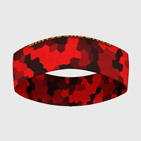 Повязка на голову 3D с принтом PUBG Red Military в Петрозаводске,  |  | Тематика изображения на принте: battle royal | playerunknowns battlegrounds | pubg | пабг | пубг