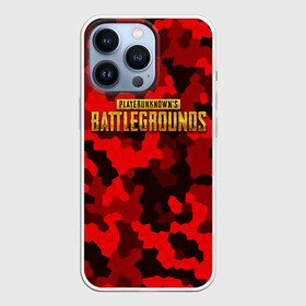 Чехол для iPhone 13 Pro с принтом PUBG Red Military в Петрозаводске,  |  | Тематика изображения на принте: battle royal | playerunknowns battlegrounds | pubg | пабг | пубг