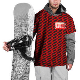 Накидка на куртку 3D с принтом PUBG Red Line в Петрозаводске, 100% полиэстер |  | playerunknowns battlegrounds | pubg | шутеры