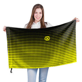 Флаг 3D с принтом FC Borussia 2018 Original #2 в Петрозаводске, 100% полиэстер | плотность ткани — 95 г/м2, размер — 67 х 109 см. Принт наносится с одной стороны | borussia dortmund | fc | боруссия | спорт | спортивные | фк | футбол