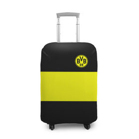 Чехол для чемодана 3D с принтом Borussia 2018 Black and Yellow в Петрозаводске, 86% полиэфир, 14% спандекс | двустороннее нанесение принта, прорези для ручек и колес | боруссия | дортмунд