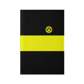 Обложка для паспорта матовая кожа с принтом Borussia 2018 Black and Yellow в Петрозаводске, натуральная матовая кожа | размер 19,3 х 13,7 см; прозрачные пластиковые крепления | боруссия | дортмунд