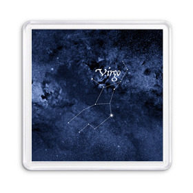 Магнит 55*55 с принтом Дева(Virgo) в Петрозаводске, Пластик | Размер: 65*65 мм; Размер печати: 55*55 мм | Тематика изображения на принте: virgo | дева | звезды | знаки зодиака | космос | созвездие
