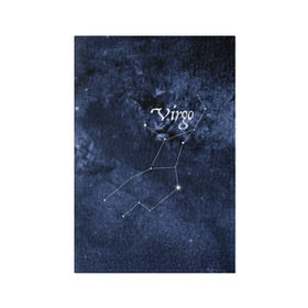 Обложка для паспорта матовая кожа с принтом Дева(Virgo) в Петрозаводске, натуральная матовая кожа | размер 19,3 х 13,7 см; прозрачные пластиковые крепления | virgo | дева | звезды | знаки зодиака | космос | созвездие