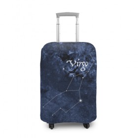 Чехол для чемодана 3D с принтом Дева(Virgo) в Петрозаводске, 86% полиэфир, 14% спандекс | двустороннее нанесение принта, прорези для ручек и колес | Тематика изображения на принте: virgo | дева | звезды | знаки зодиака | космос | созвездие
