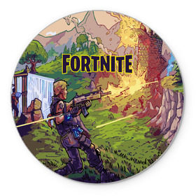 Коврик круглый с принтом Fortnite Королевская битва в Петрозаводске, резина и полиэстер | круглая форма, изображение наносится на всю лицевую часть | epic games | fort | fortnite battle | fortnite battle royale | fortnite royale | survival | королевский битва