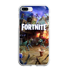 Чехол для iPhone 7Plus/8 Plus матовый с принтом Fortnite massacre в Петрозаводске, Силикон | Область печати: задняя сторона чехла, без боковых панелей | epic games | fort | fortnite battle | fortnite battle royale | fortnite royale | survival | королевский битва