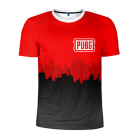 Мужская футболка 3D спортивная с принтом PUBG BLOOD в Петрозаводске, 100% полиэстер с улучшенными характеристиками | приталенный силуэт, круглая горловина, широкие плечи, сужается к линии бедра | playerunknowns battlegrounds | pubg