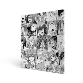 Холст квадратный с принтом Faces from Hentai в Петрозаводске, 100% ПВХ |  | ahegao | anime | kodome | manga | senpai | аниме | анимэ | ахегао | кодоме | манга | меха | сенпай | юри | яой