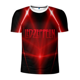 Мужская футболка 3D спортивная с принтом Led Zeppelin в Петрозаводске, 100% полиэстер с улучшенными характеристиками | приталенный силуэт, круглая горловина, широкие плечи, сужается к линии бедра | 