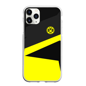 Чехол для iPhone 11 Pro матовый с принтом Borussia 2018 Geometry Sport в Петрозаводске, Силикон |  | fc |  borussia dortmund | боруссия | спорт | спортивные | фк | футбол | футбольный клуб