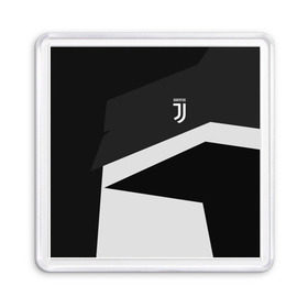 Магнит 55*55 с принтом Juventus 2018 Geometry Sport в Петрозаводске, Пластик | Размер: 65*65 мм; Размер печати: 55*55 мм | fc | juventus | спорт | спортивные | фк | футбол | футбольный клуб | ювентус