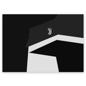 Поздравительная открытка с принтом Juventus 2018 Geometry Sport в Петрозаводске, 100% бумага | плотность бумаги 280 г/м2, матовая, на обратной стороне линовка и место для марки
 | Тематика изображения на принте: fc | juventus | спорт | спортивные | фк | футбол | футбольный клуб | ювентус