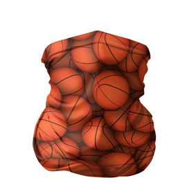 Бандана-труба 3D с принтом Баскетбольные мячи в Петрозаводске, 100% полиэстер, ткань с особыми свойствами — Activecool | плотность 150‒180 г/м2; хорошо тянется, но сохраняет форму | basketball | баскетбол | мяч | мячик | оранжевый | паттерн | спорт | текстура