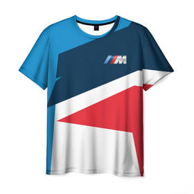 Мужская футболка 3D с принтом BMW 2018 M Sport в Петрозаводске, 100% полиэфир | прямой крой, круглый вырез горловины, длина до линии бедер | bmw | автомобильные | бмв | машины