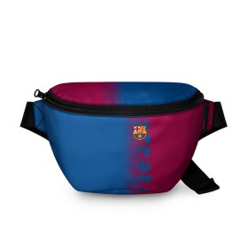 Поясная сумка 3D с принтом FC Barca 2018 Original в Петрозаводске, 100% полиэстер | плотная ткань, ремень с регулируемой длиной, внутри несколько карманов для мелочей, основное отделение и карман с обратной стороны сумки застегиваются на молнию | fc | fc barcelona | fcb | барселона | спорт | спортивные | фк | футбол | футбольный клуб