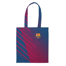 Сумка 3D повседневная с принтом FC Barca 2018 Creative uniform в Петрозаводске, 100% полиэстер | Плотность: 200 г/м2; Размер: 34×35 см; Высота лямок: 30 см | 