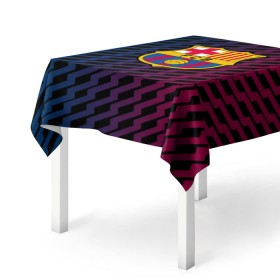 Скатерть 3D с принтом FC Barca 2018 Creative uniform в Петрозаводске, 100% полиэстер (ткань не мнется и не растягивается) | Размер: 150*150 см | fc | fc barcelona | fcb | барселона | спорт | спортивные | фк | футбол | футбольный клуб