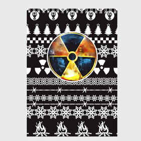 Скетчбук с принтом S T A L K E R Ядерная Зима в Петрозаводске, 100% бумага
 | 48 листов, плотность листов — 100 г/м2, плотность картонной обложки — 250 г/м2. Листы скреплены сверху удобной пружинной спиралью | stalker | зима | новогодние | новый год | радиация | сталкер | чернобыль