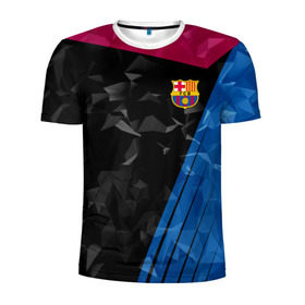 Мужская футболка 3D спортивная с принтом FC Barca 2018 Creative uniform в Петрозаводске, 100% полиэстер с улучшенными характеристиками | приталенный силуэт, круглая горловина, широкие плечи, сужается к линии бедра | fc | fc barcelona | fcb | барселона | спорт | спортивные | фк | футбол | футбольный клуб