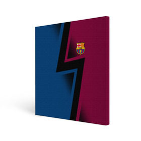 Холст квадратный с принтом FC Barca 2018 Creative uniform в Петрозаводске, 100% ПВХ |  | fc | fc barcelona | fcb | барселона | спорт | спортивные | фк | футбол | футбольный клуб