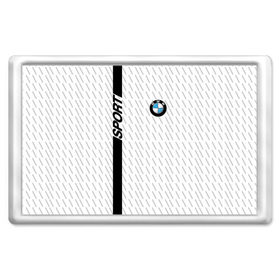 Магнит 45*70 с принтом BMW 2018 White Sport в Петрозаводске, Пластик | Размер: 78*52 мм; Размер печати: 70*45 | bmw | автомобильные | бмв | машины